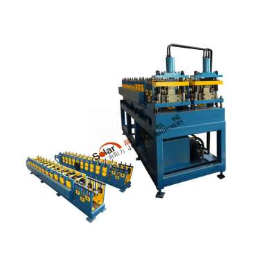 Hot sale hydraulic cutting metal roof rain drain water gutters roll forming machine