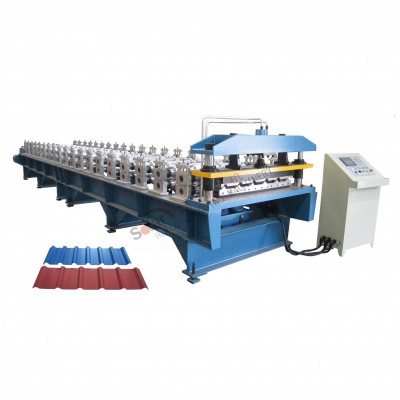 sheet metal roofing shingles double layer roll forming machine ,trapez and corrugated roll formers