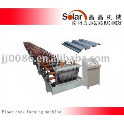 Floor decking roll forming machine