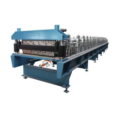 Fully Automatic Double Layer Glazed Tile Roll Forming Machine Single Roofing Panel Glazed Tile Press Machine